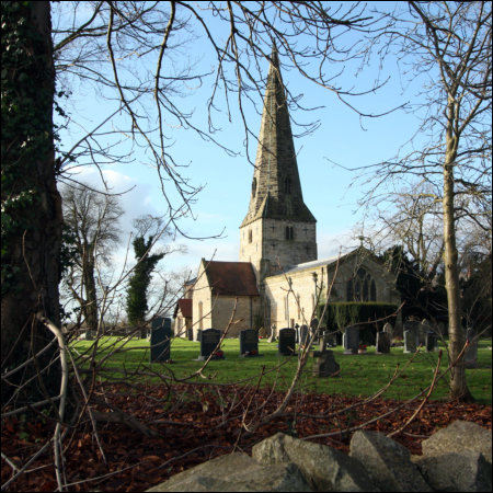 Normanton on Soar from Grange Farm on Butt Lane