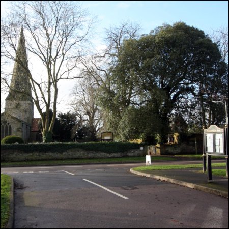 St James Church viewed from the Village Hall